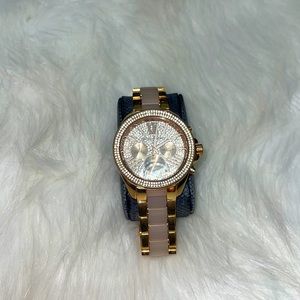 Michael Kors watch with diamond face